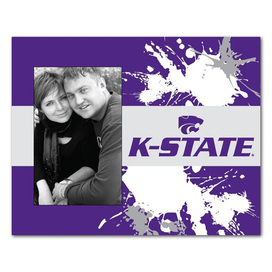 Kansas State University Picture Frame “ Paint Splatter Design