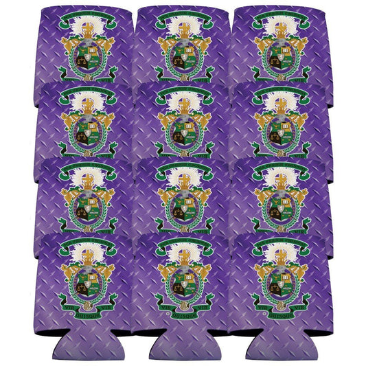 Lambda Chi Alpha Can Cooler Set of 12 - Crest - FREE SHIPPING