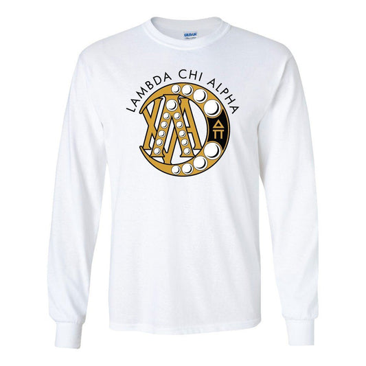 Lambda Chi Alpha Long Sleeve T-shirt Badge - FREE SHIPPING