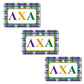 Lambda Chi Alpha Ornament - Set of 3 Rectangle Shapes - FREE SHIPPING
