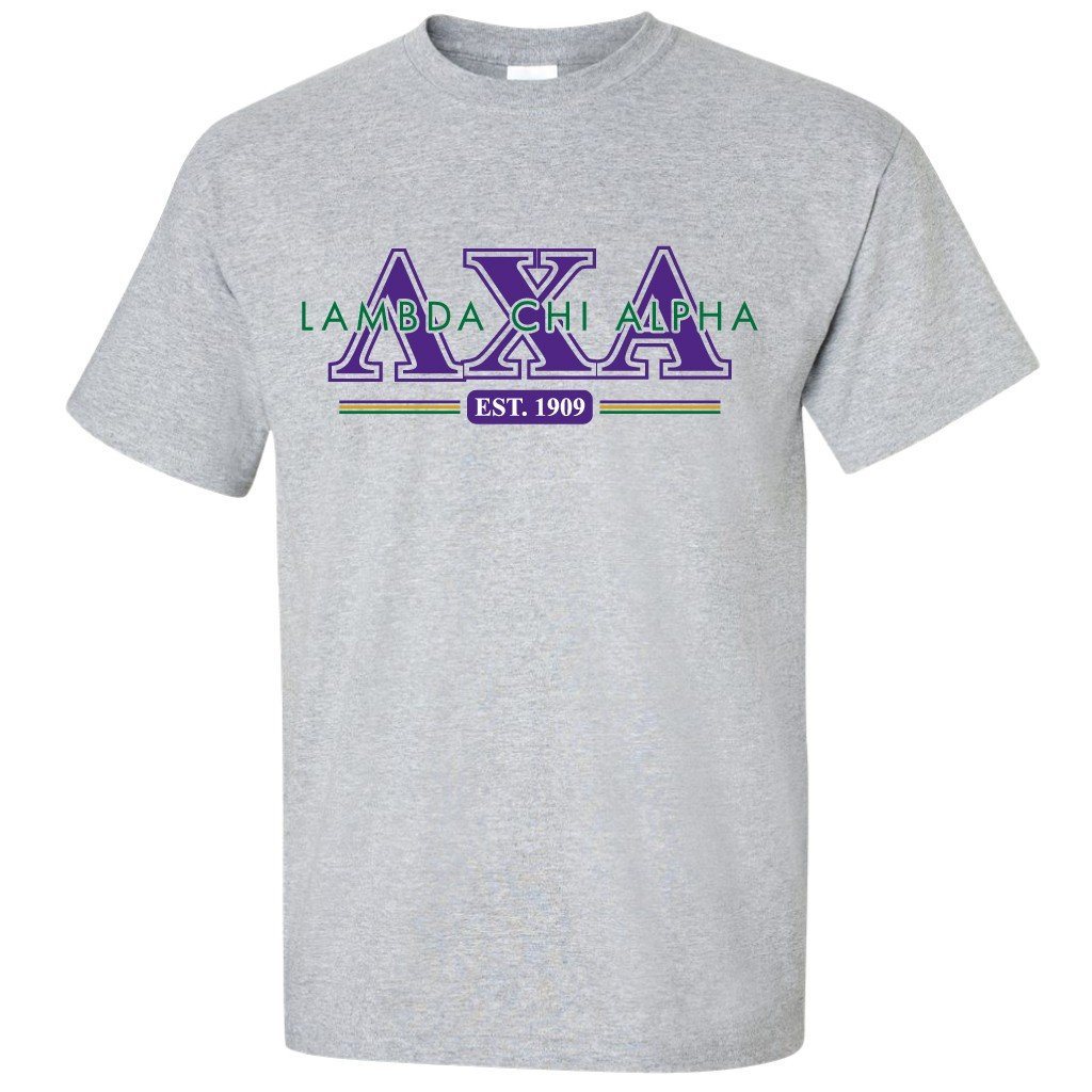 Lambda Chi Alpha Standard T-Shirt - Established 1909 - FREE SHIPPING
