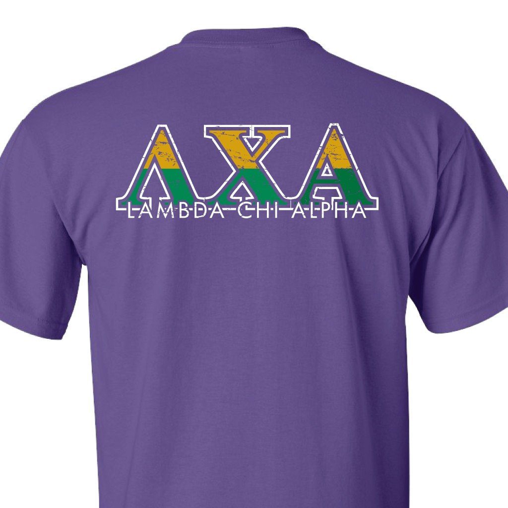 Lambda Chi Alpha Standard Purple T-Shirt - A Lifetime of True - FREE SHIPPING