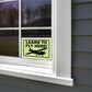 Learn to Fly Here Sign or Sticker - #2