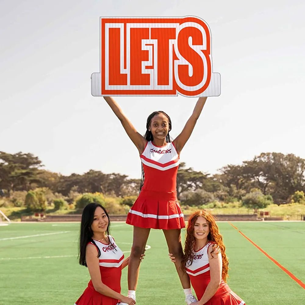 Let's Get Loud' Cheerleader Cut Out Words