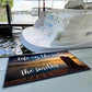 Life on the Lake custom boat mat