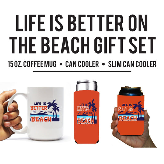 life is better on the beach gift set