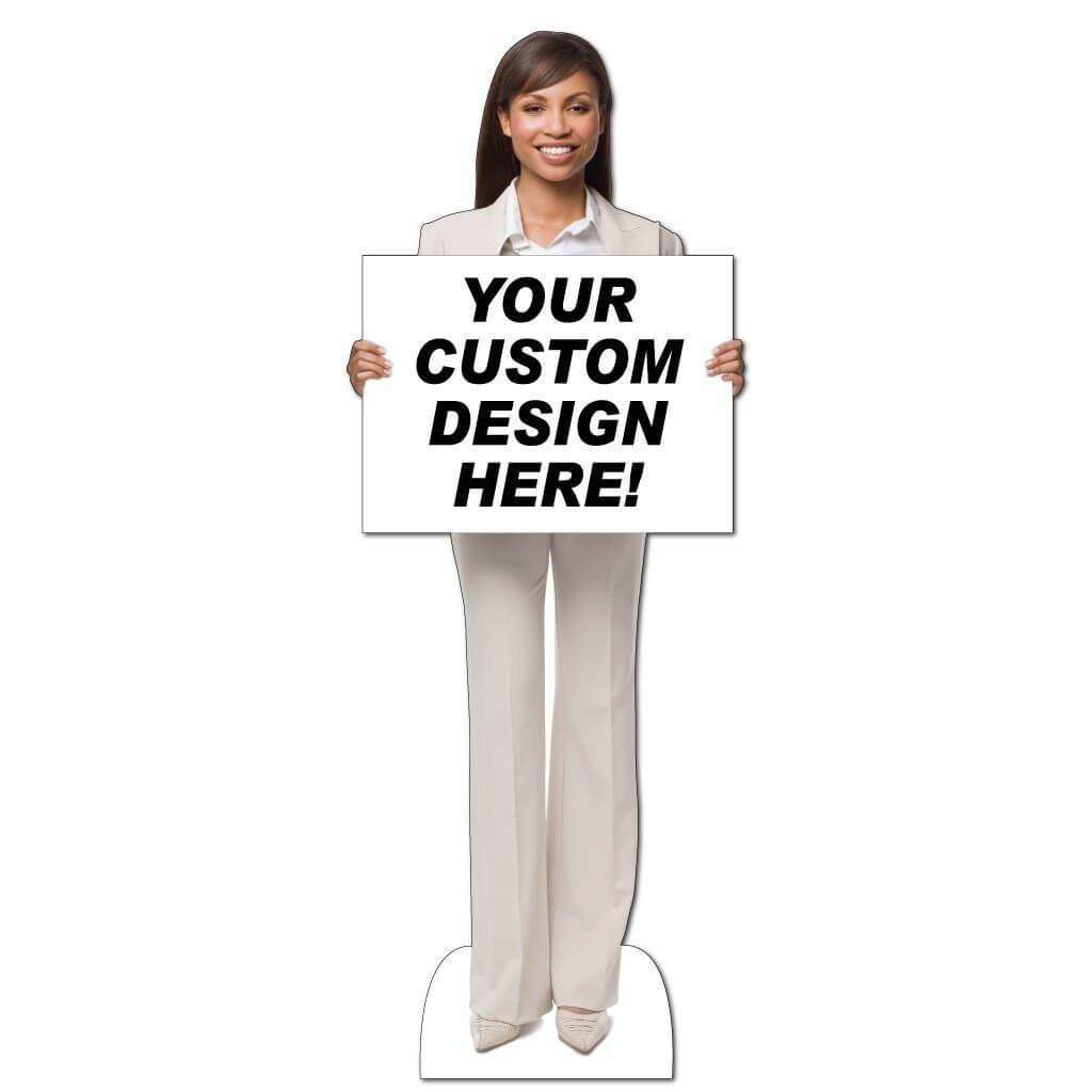 Business Lady #2 Life Size Stand Up Cutout
