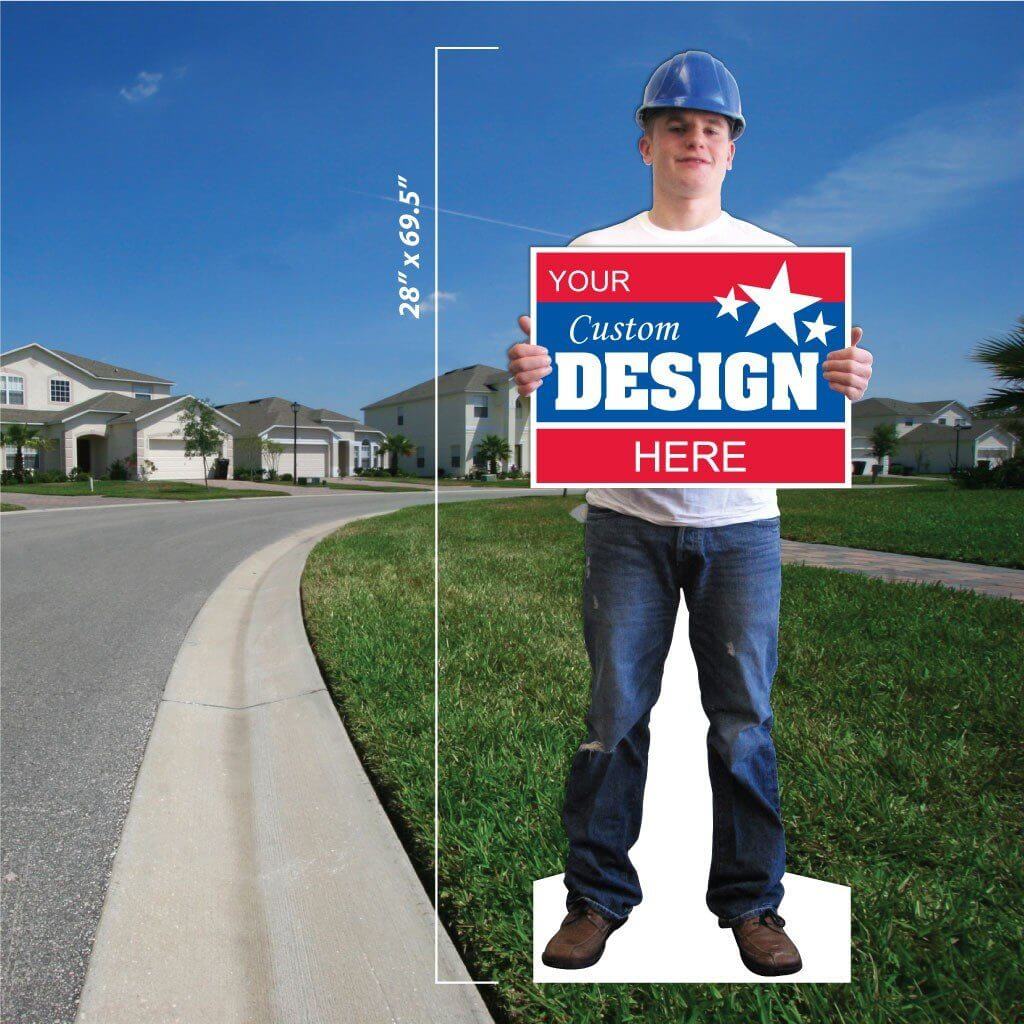 Construction Guy Life Size Stand Up Cutout