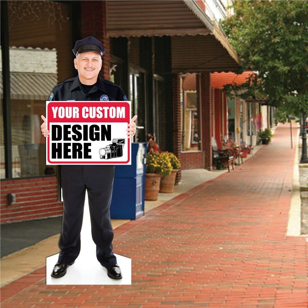 Police Officer Life Size Stand Up Cutout