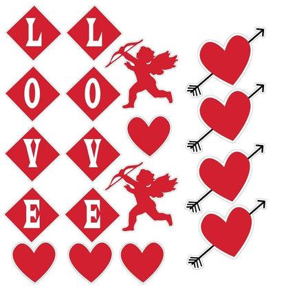 Valentine's Day Yard Decoration - Hanging Cupid, Hearts, and Love