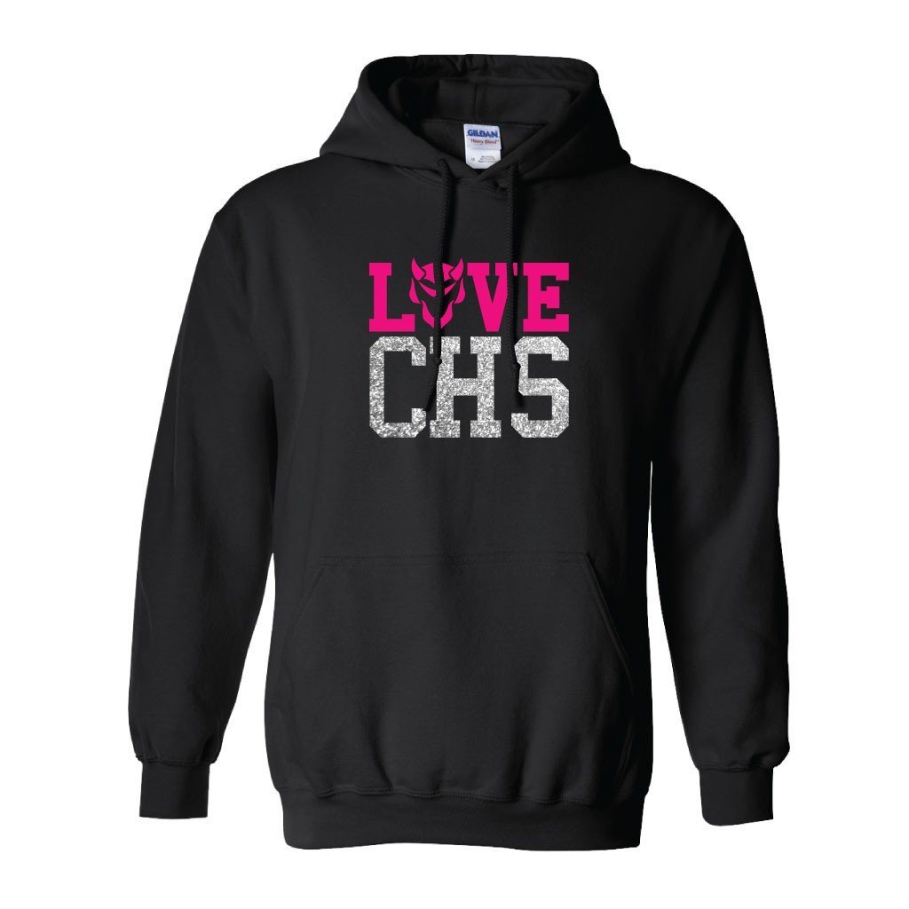 Love CHS Black Hooded Sweatshirt