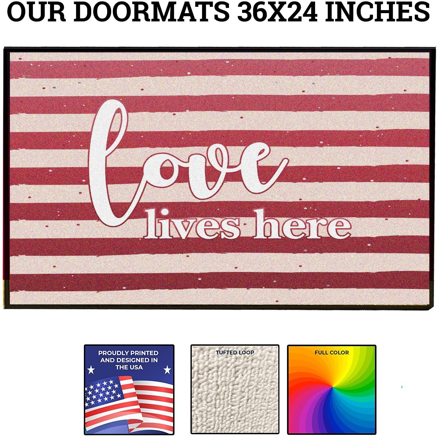 Love Lives Here Doormat (19982)
