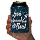 Custom Wedding Can Cooler- Love Anchors The Soul