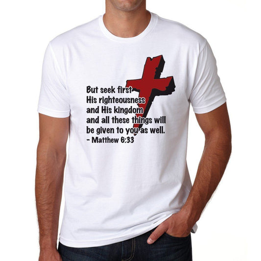 Religious Themed T-Shirt Matthew 6:33 - FREE SHIPPING