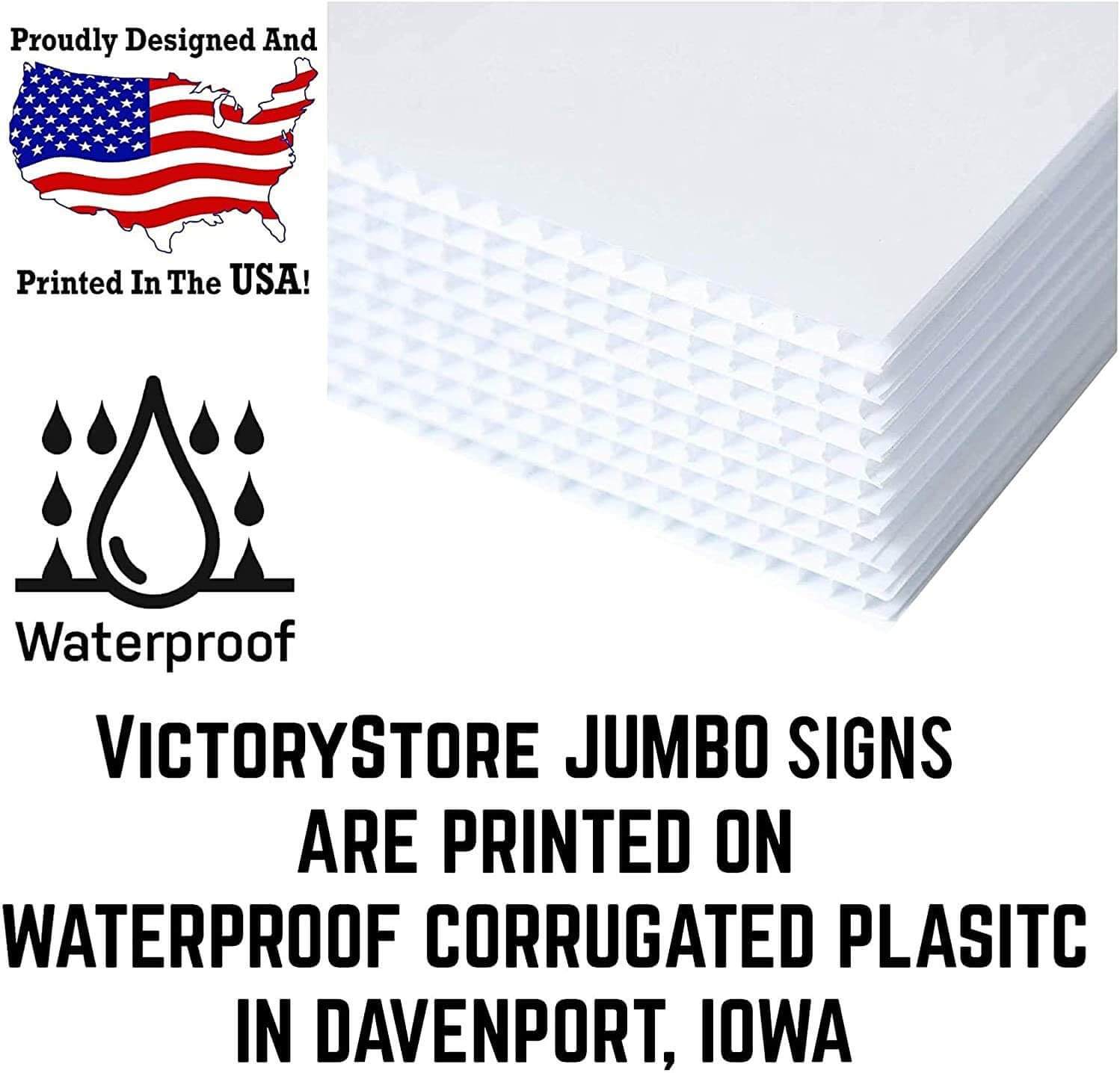 waterproof corrugated plastic yard signs made in the USA