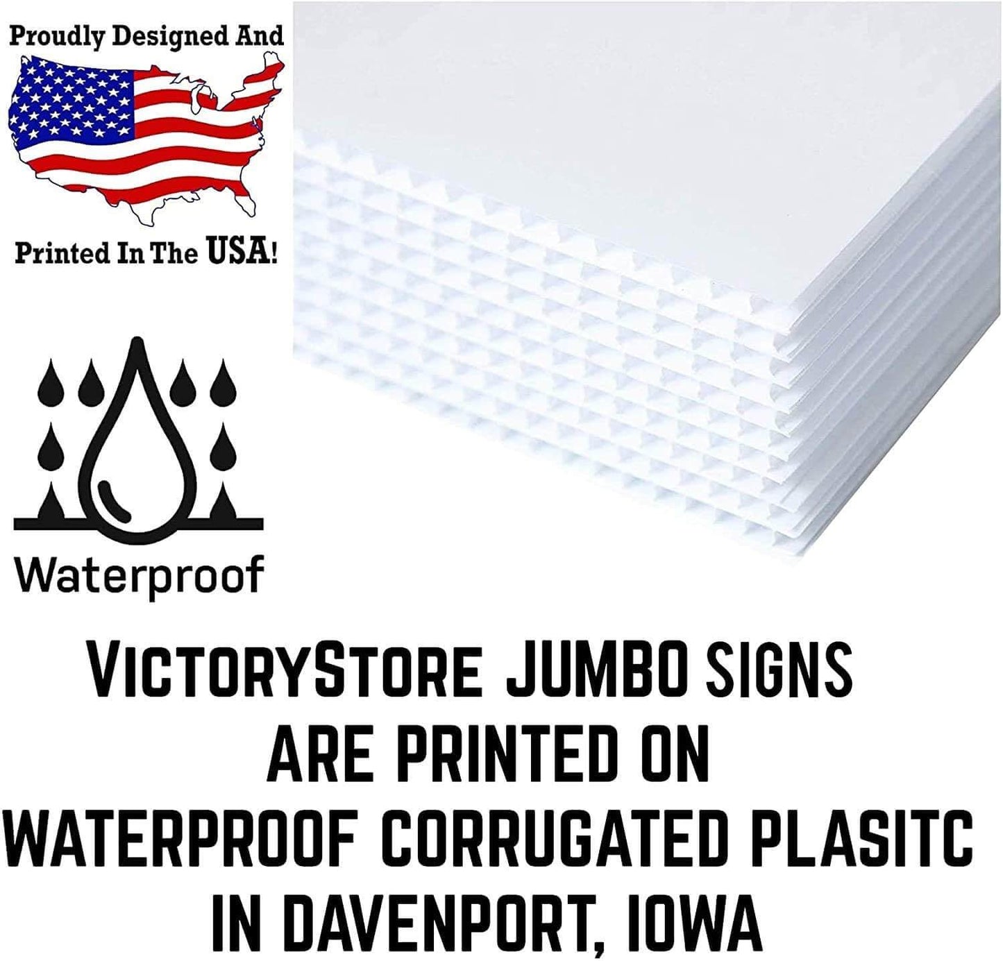made in the usa waterproof corrugated plastic