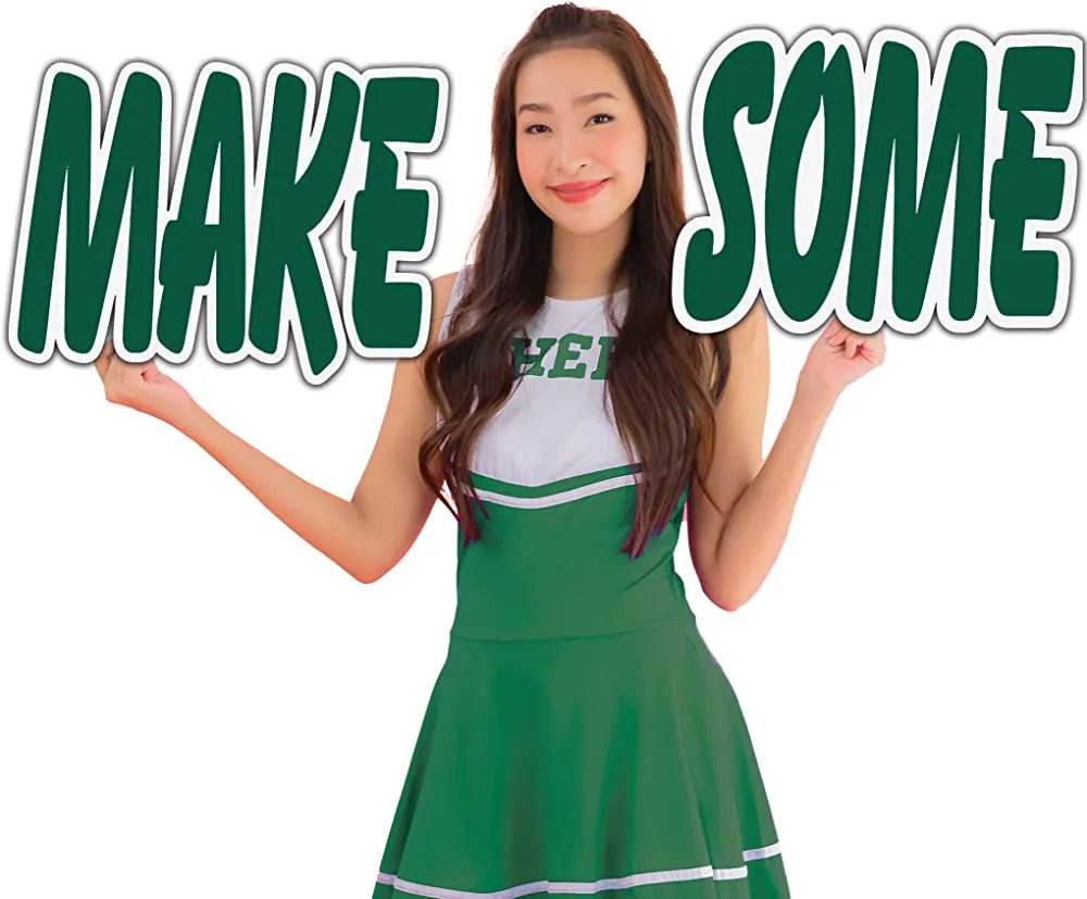 Make Some Noise' Cheerleader Cut Out Words