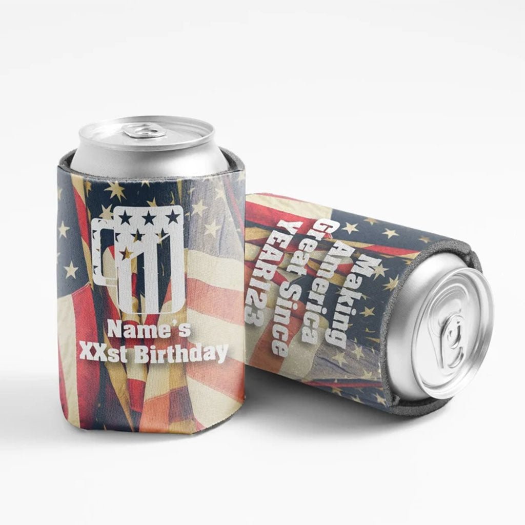 Making America Great Since... Can Cooler - Custom Name & Age
