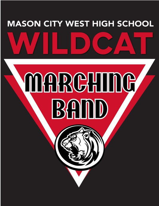 Marching Band T-shirt - Mascot Triangle Design