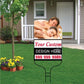 Massage Therapy Shaped Over-the-top Yard Sign with Frame