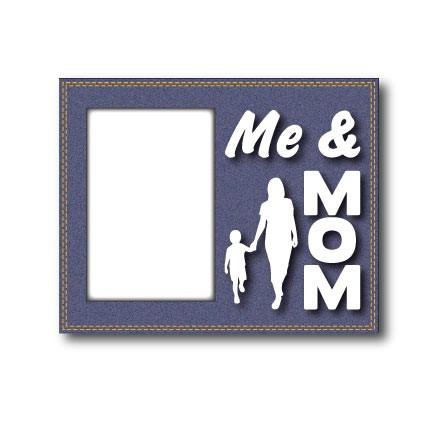 Me and Mom Denim Picture Frame