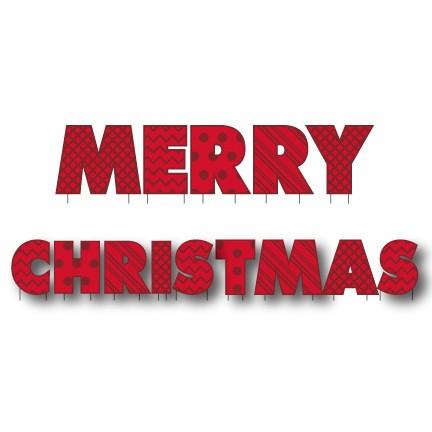 Merry Christmas Yard Letters - FREE SHIPPING