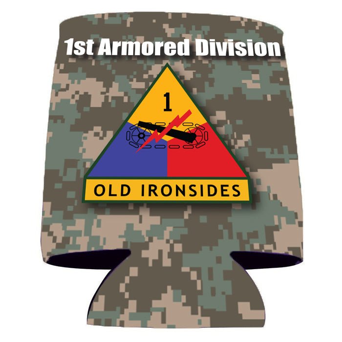Military 1st Armored Division Can Cooler Set of 6