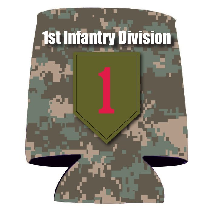 Military 1st Infantry Division Can Cooler Set of 6