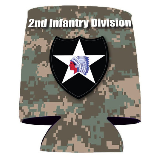 Military 2nd Infantry Division Can Cooler Set of 6