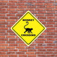 Monkey Crossing Sign or Sticker