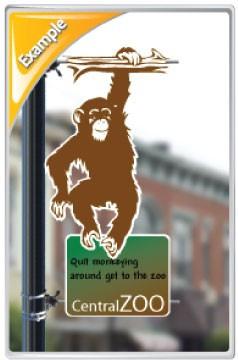 Die Cut Large Pole Banner - Custom Shapes and Sizes FREE SHIPPING