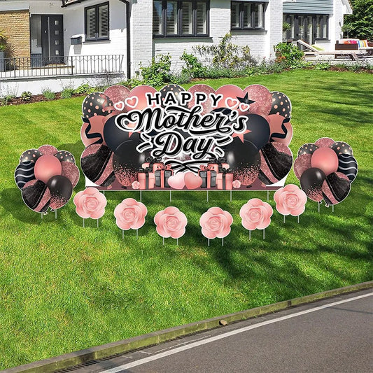 Mother's Day Jumbo Lawn Decoration Sign 36x72 Inches