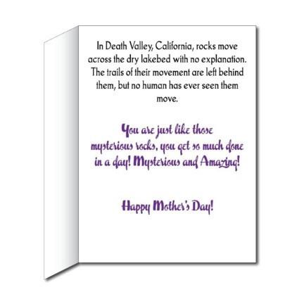 Mother's Day Mysterious and Amazing Giant Card - Stock Design - Free Shipping