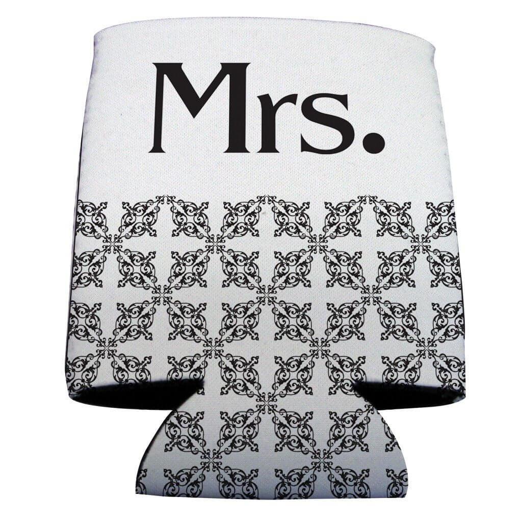 Can Coolers Set of 2 - Wedding Themed - Mr. and Mrs. - FREE SHIPPING
