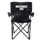 Mustangs Fan Black Folding Camping Chair with Carry Bag