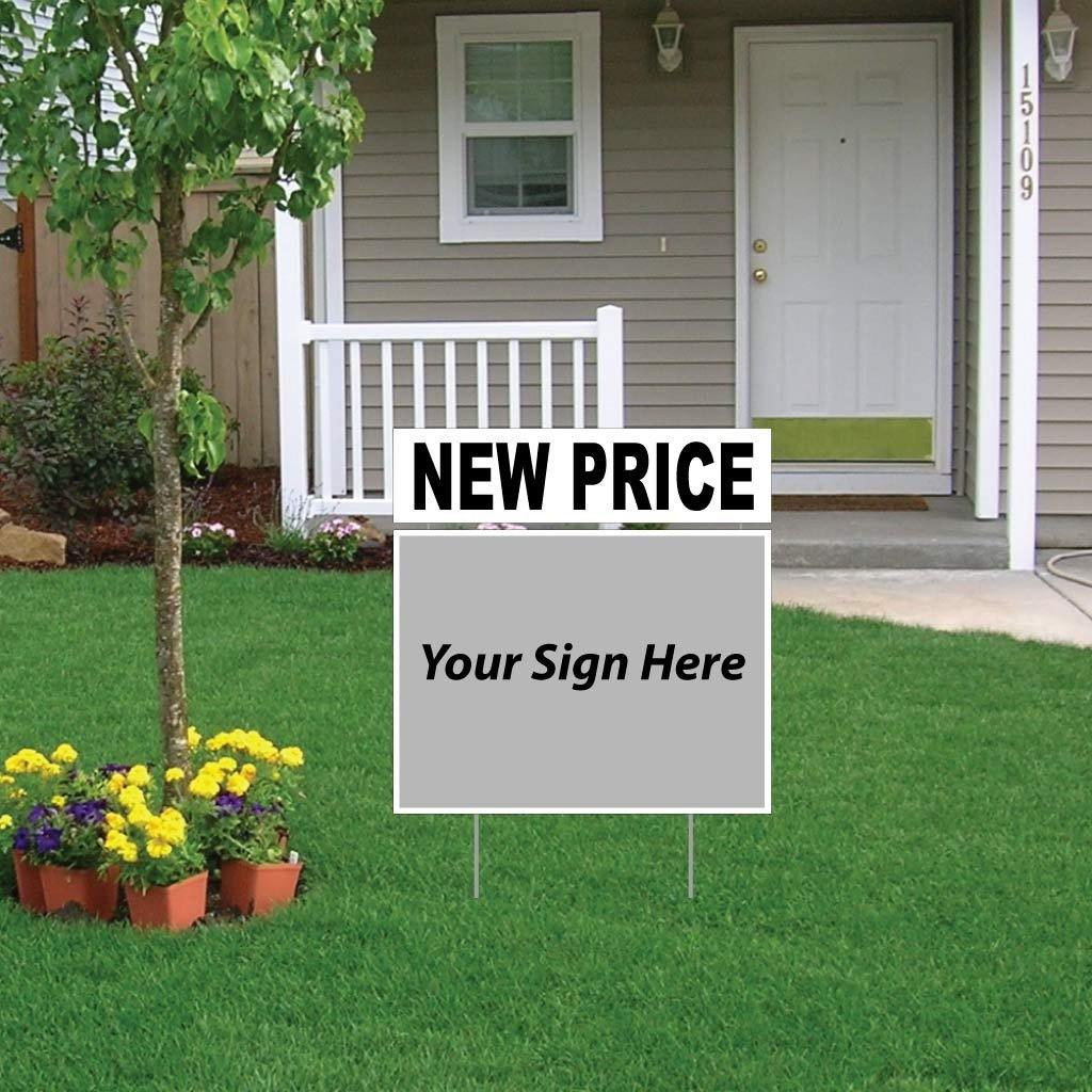 New Price Real Estate Yard Sign Rider Set - FREE SHIPPING