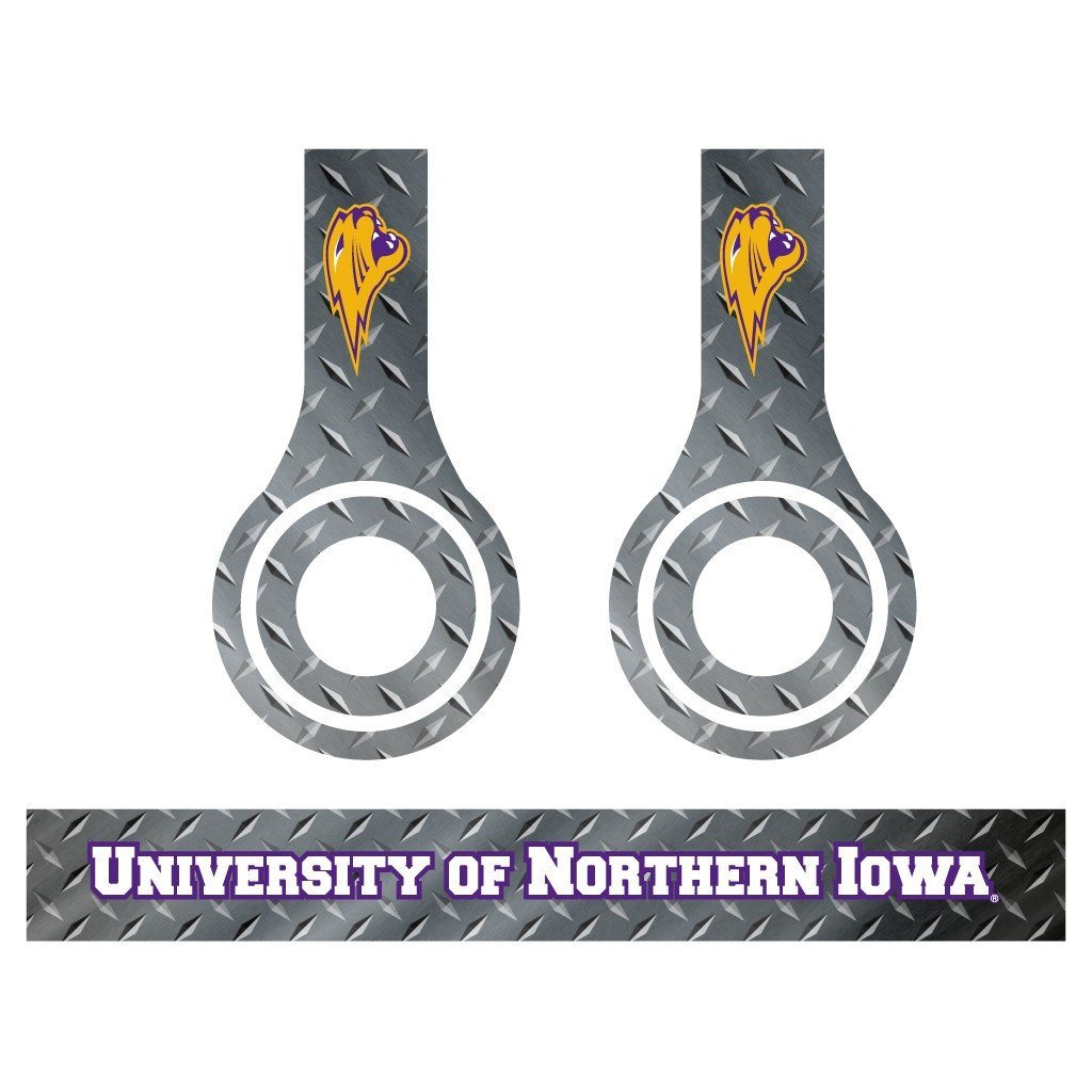 University of Northern Iowa - 3 Metal Patterns - Skins for Beats Solo HD - FREE SHIPPING