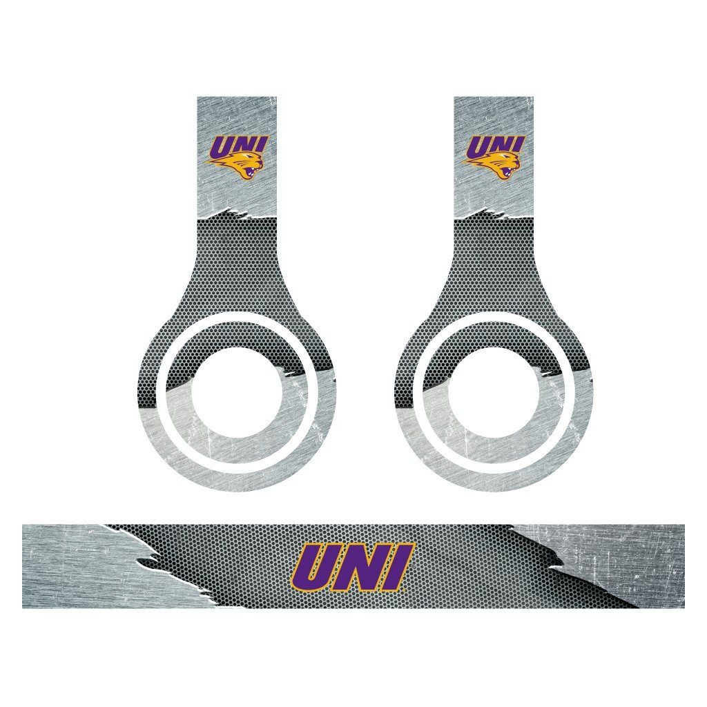 University of Northern Iowa - 3 Metal Patterns - Skins for Beats Solo HD - FREE SHIPPING