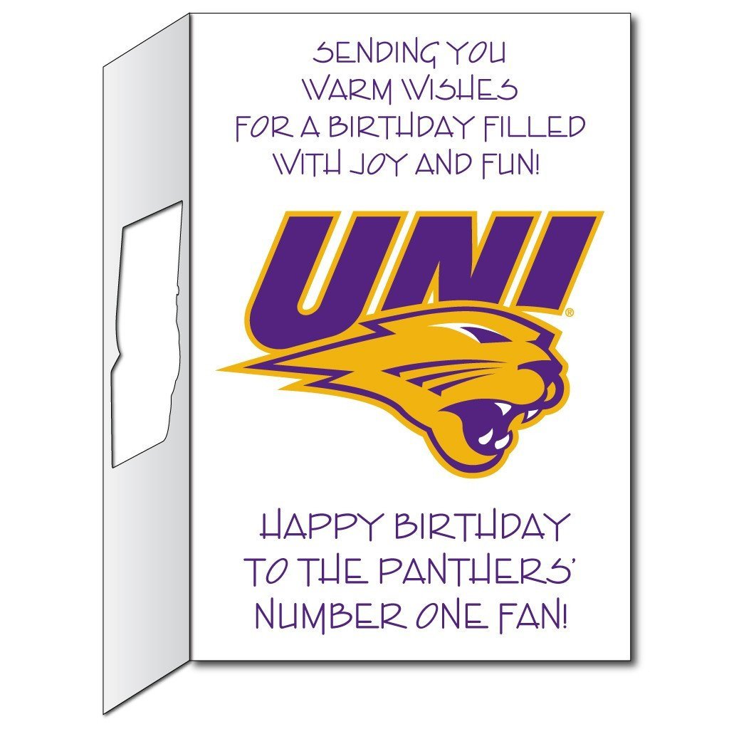 University of Northern Iowa 2'x3' Giant Birthday Greeting Card