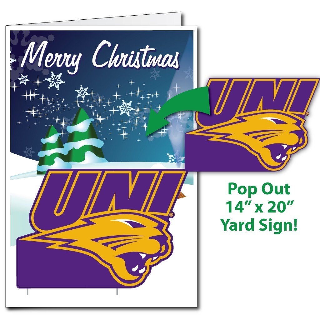 University of Northern Iowa 2'x3' Giant Christmas Greeting Card