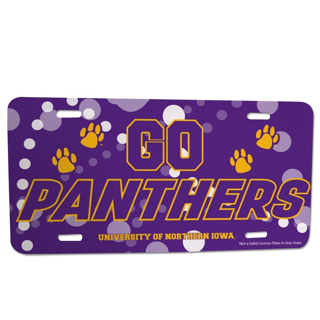 University of Northern Iowa - License Plate - Go Panthers