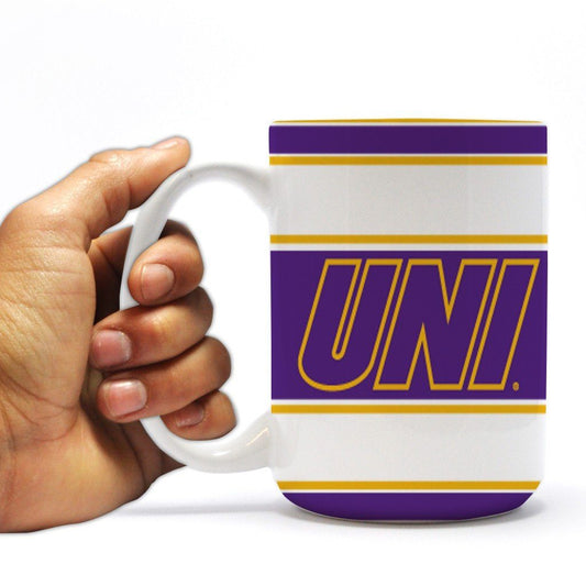 University of Northern Iowa 15oz Coffee Mug - Stripes Design