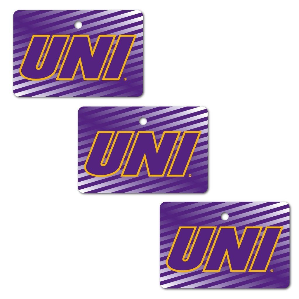 University of Northern Iowa Ornament - Set of 3 Rectangle Shapes - FREE SHIPPING