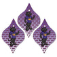 University of Northern Iowa Ornament - Set of 3 Tapered Shapes - FREE SHIPPING
