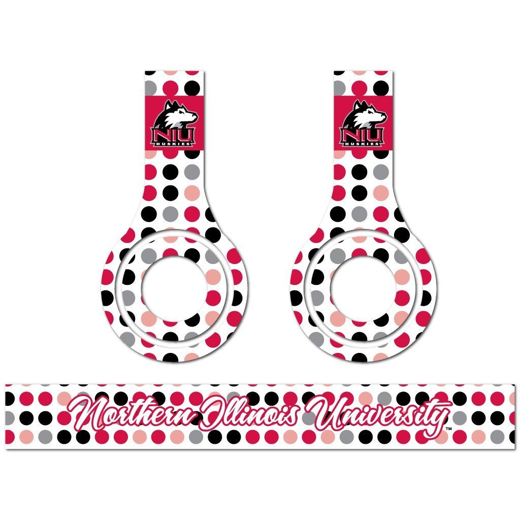 Northern Illinois University Skins for Beats Solo HD Headphone -Set of 3 - FREE SHIPPING
