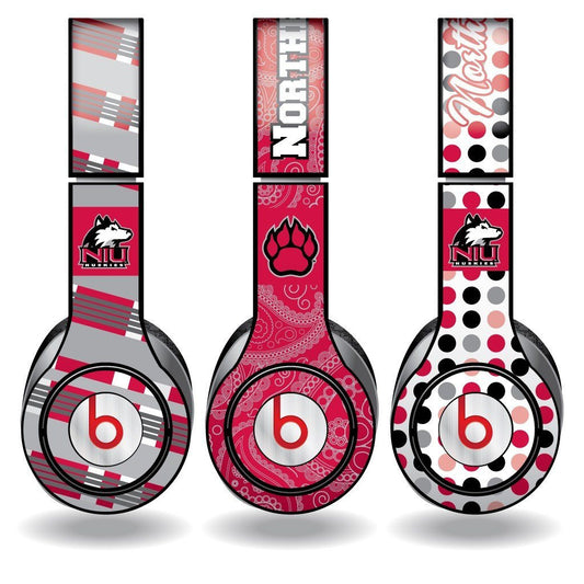 Northern Illinois University Skins for Beats Solo HD Headphone -Set of 3 - FREE SHIPPING