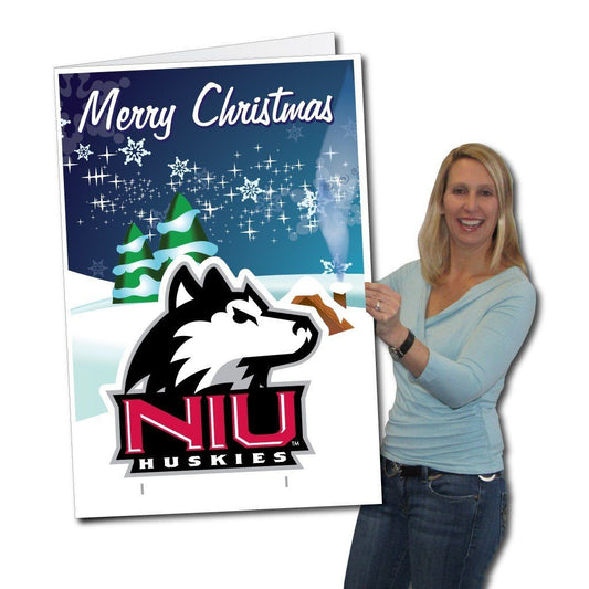 Northern Illinois University 2'x3' Giant Christmas Greeting Card