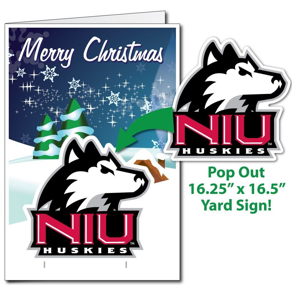 Northern Illinois University 2'x3' Giant Christmas Greeting Card