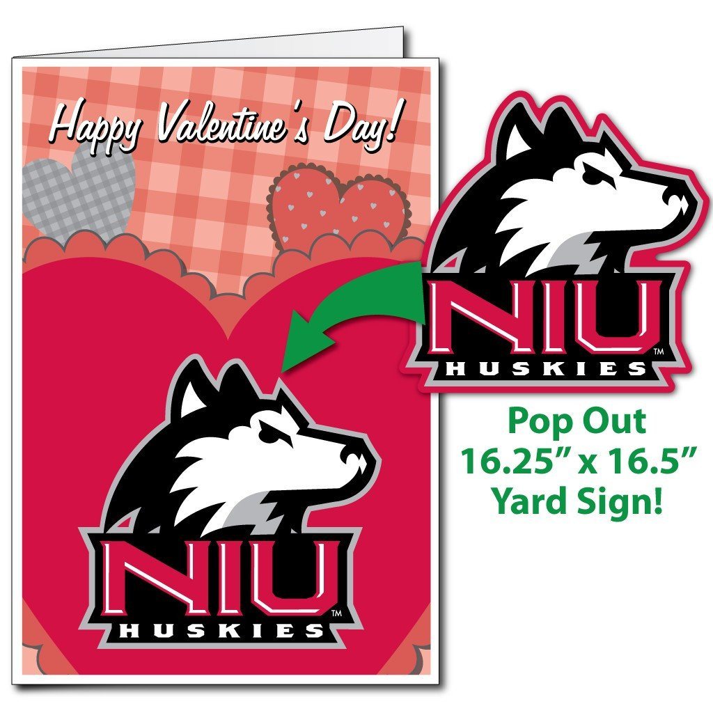 Northern Illinois University 2'x3' Giant Valentines Greeting Card