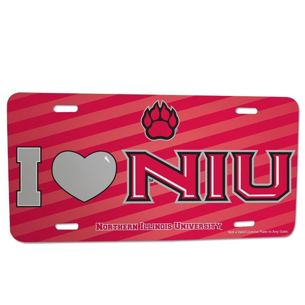 Northern Illinois University - License Plate - I Love NIU